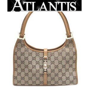 Gucci Jackie handbag GG canvas leather beige